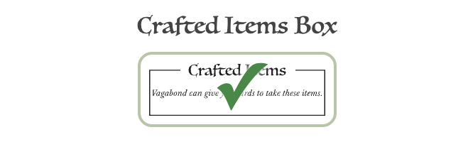 Crafted items box toggle