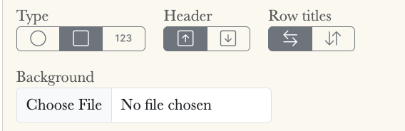 Track header placement and background icon options